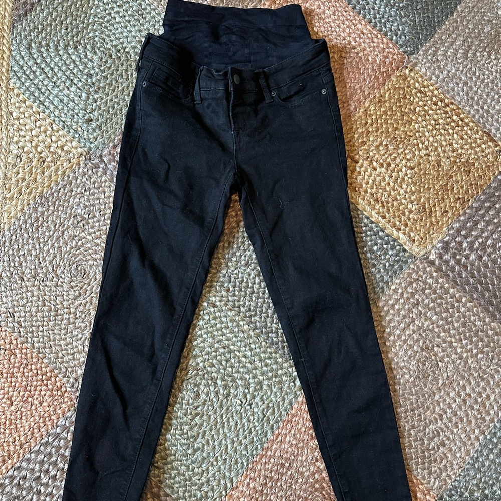BLANQI Denim Black Postpartum Support Skinny Jeans size 2 Black